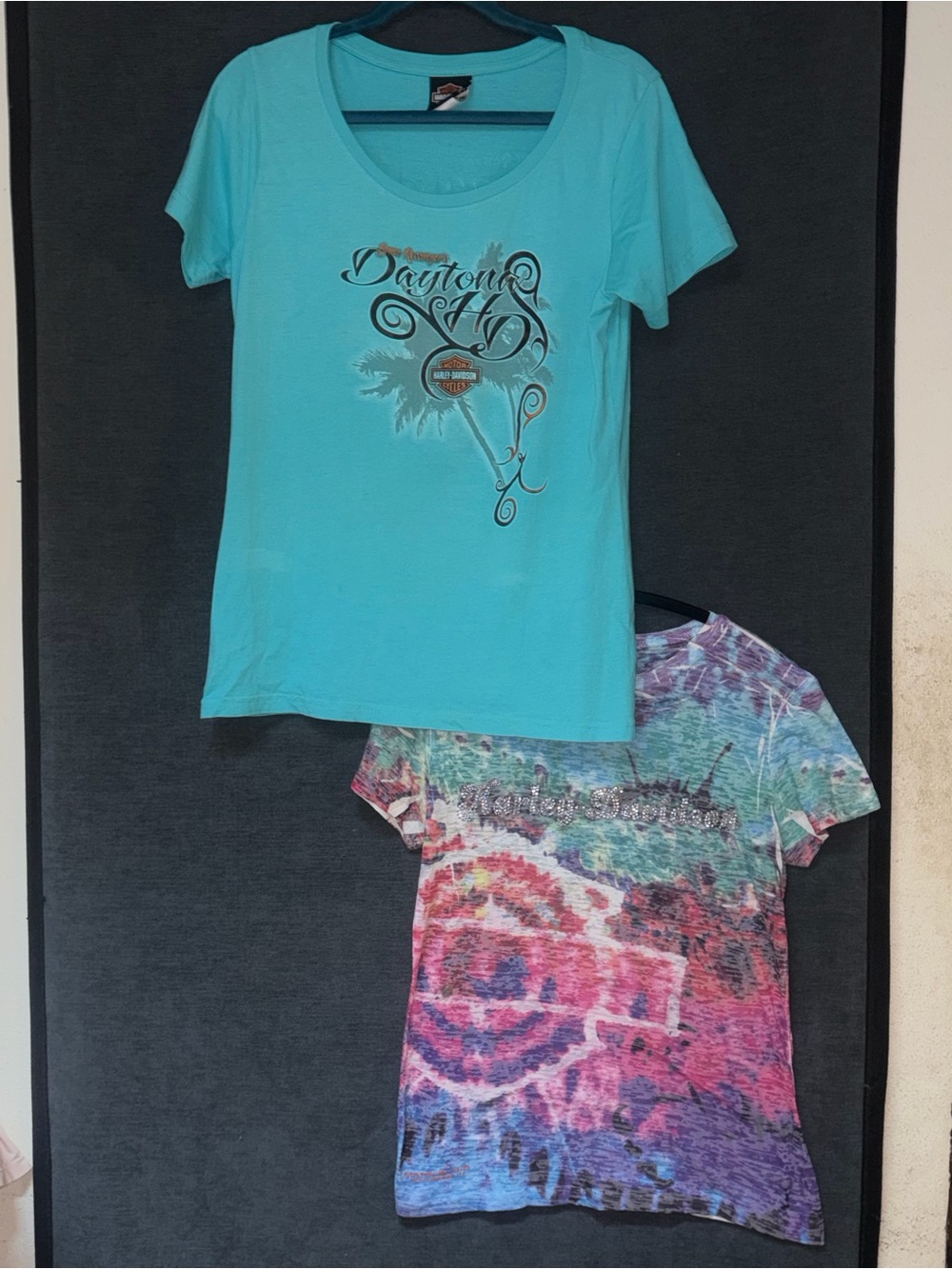 Harley-Davidson Turquoise Short Sleeve Tee with Daytona Graphic